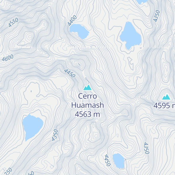 Map of Cerro Huamash