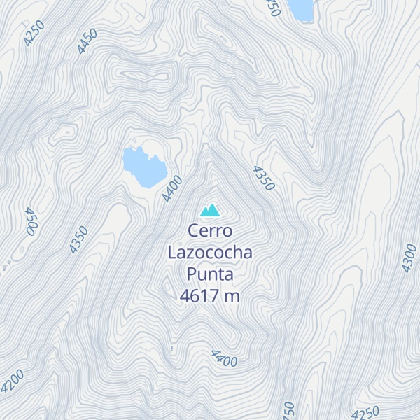 Map of Cerro Lazococha Punta