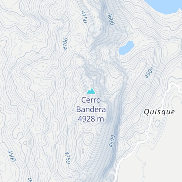 Map of Cerro Bandera