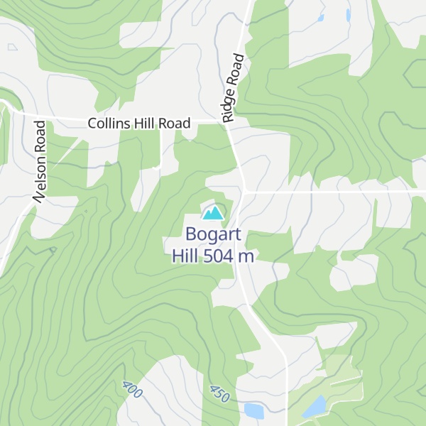 Map of Bogart Hill