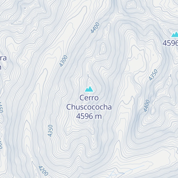 Map of Cerro Chuscococha