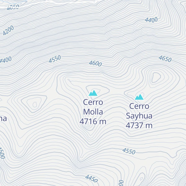 Map of Cerro Molla