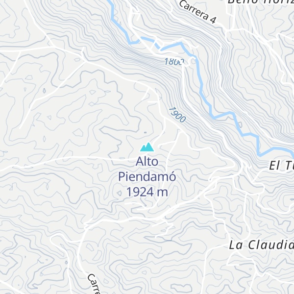 Map of Alto Piendamó