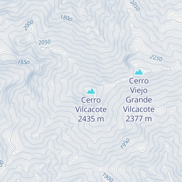 Map of Cerro Vilcacote
