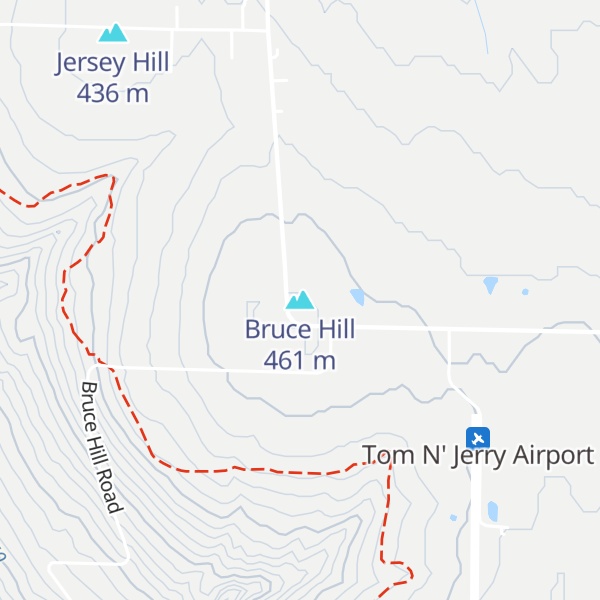 Map of Bruce Hill