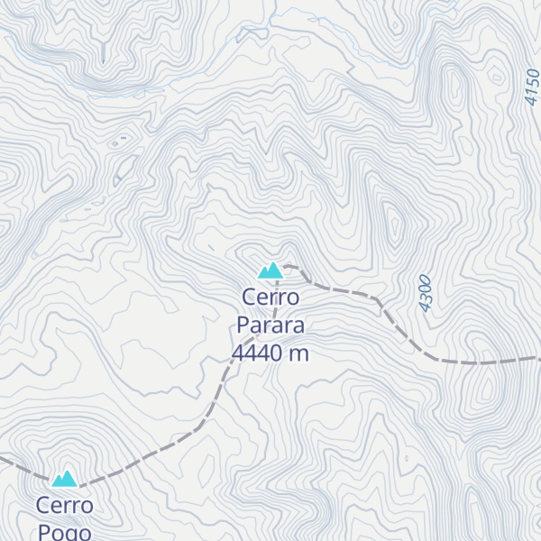 Map of Cerro Parara