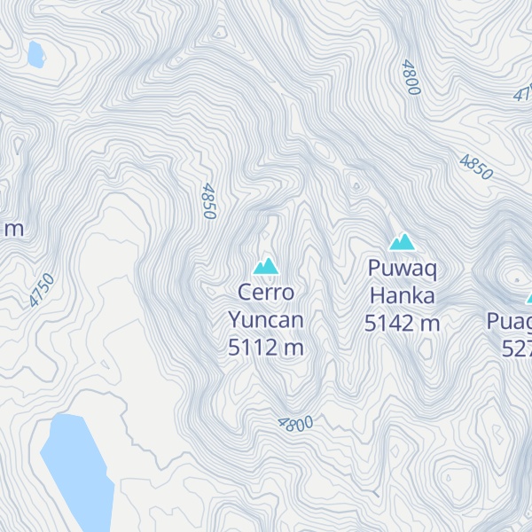 Map of Cerro Yuncan