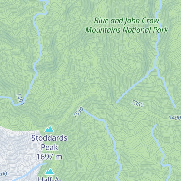 Map of Stoddard's Peak