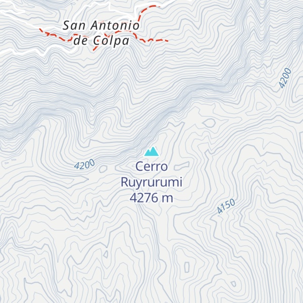 Map of Cerro Ruyrurumi