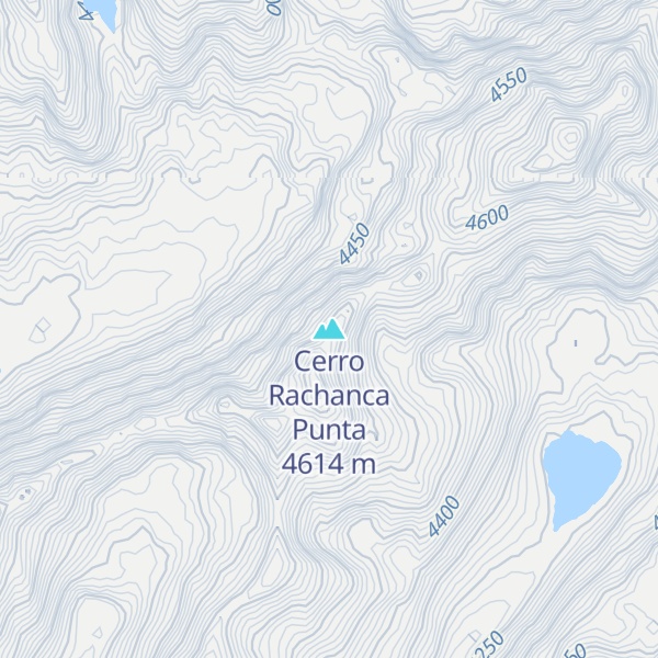 Map of Cerro Rachanca Punta