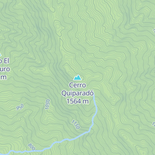 Map of Cerro Quiparadó