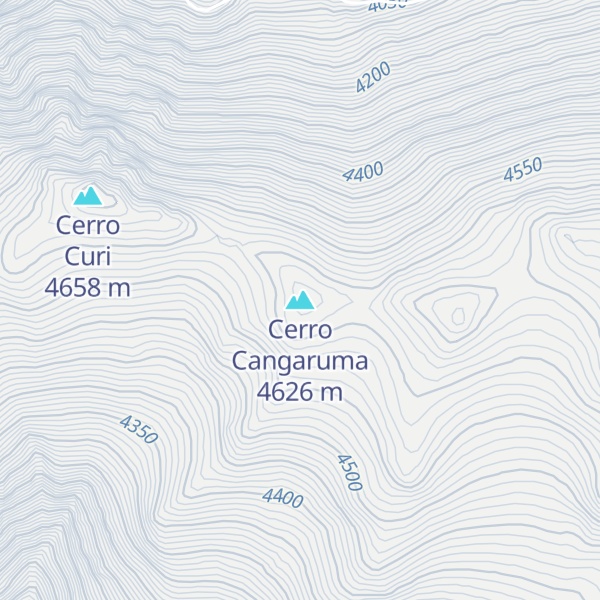 Map of Cerro Cangaruma