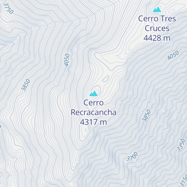 Map of Cerro Recracancha
