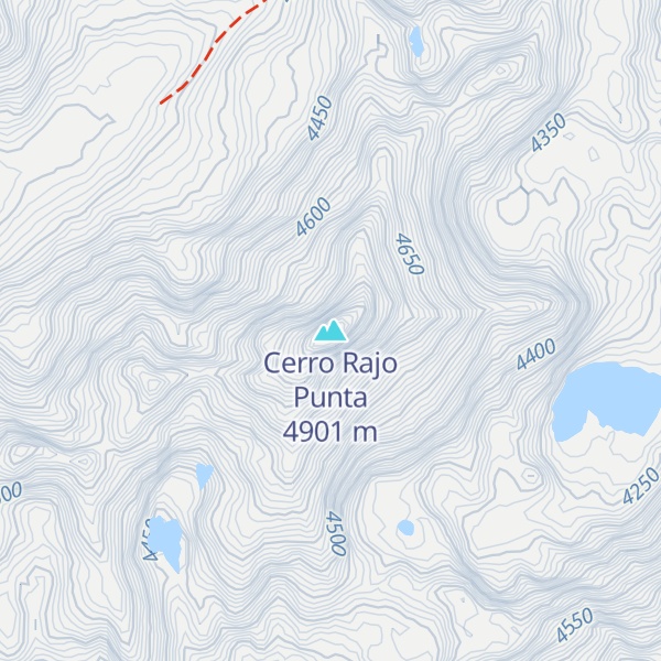 Map of Cerro Rajo Punta