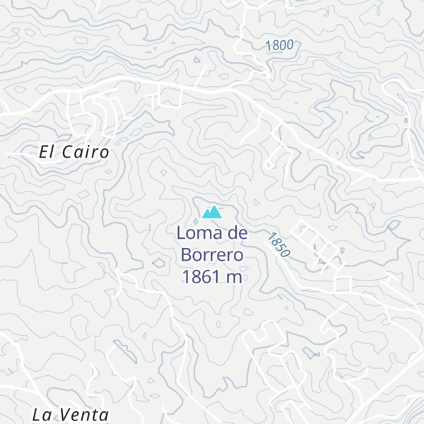 Map of Loma de Borrero
