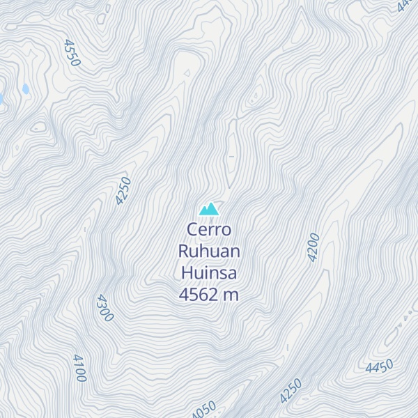 Map of Cerro Ruhuan Huinsa