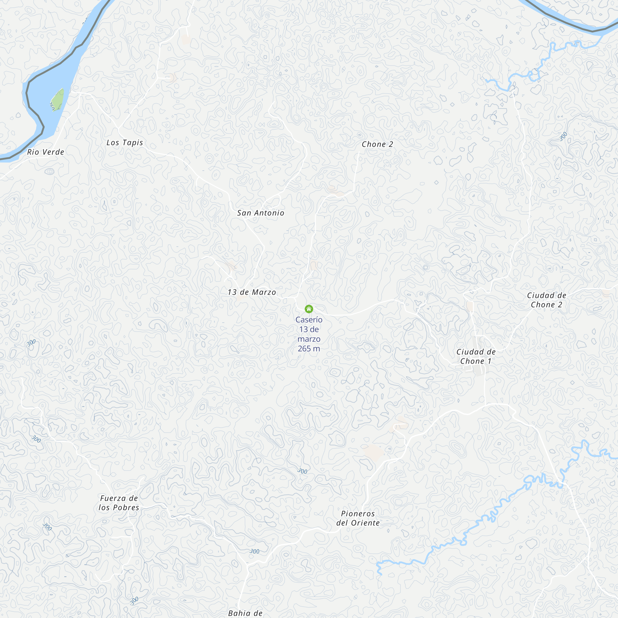 Caserío 13 de marzo map