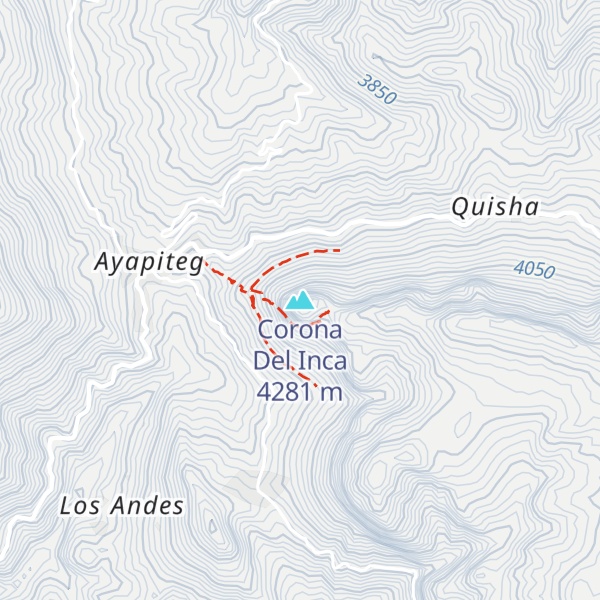 Map of Corona Del Inca