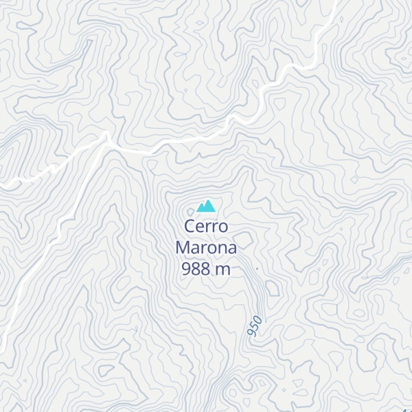 Map of Cerro Marona