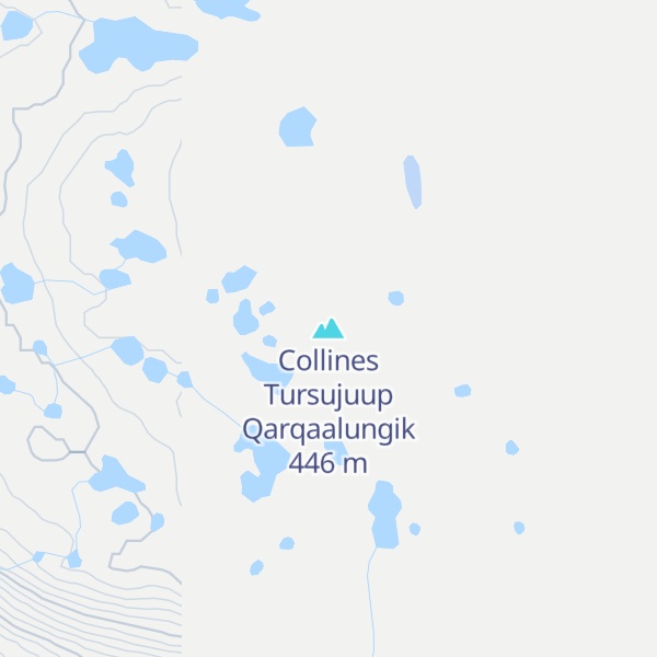 Map of Collines Tursujuup Qarqaalungik