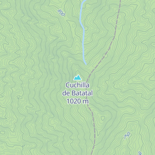 Map of Cuchilla de Batatal