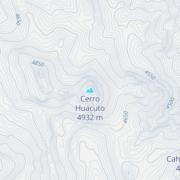 Map of Cerro Huacuto