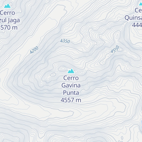 Map of Cerro Gavina Punta