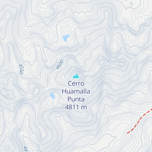 Map of Cerro Huamalla Punta
