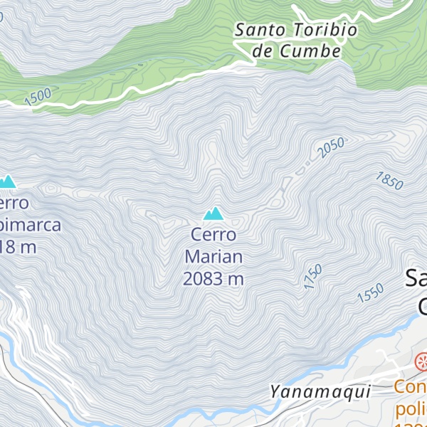 Map of Cerro Marian