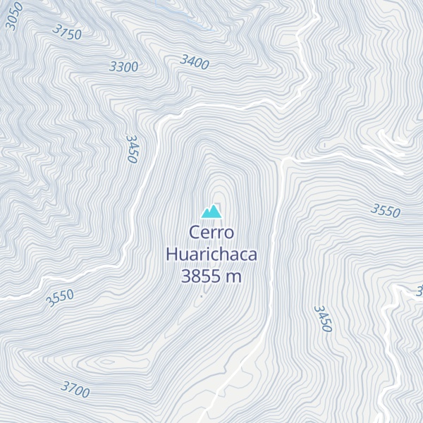 Map of Cerro Huarichaca