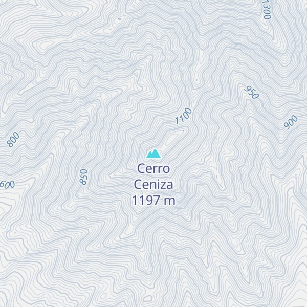 Map of Cerro Ceniza