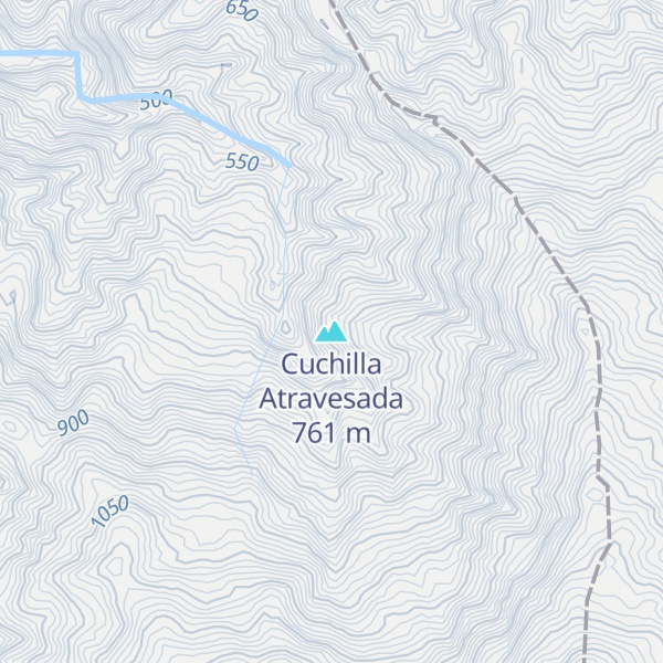 Map of Cuchilla Atravesada