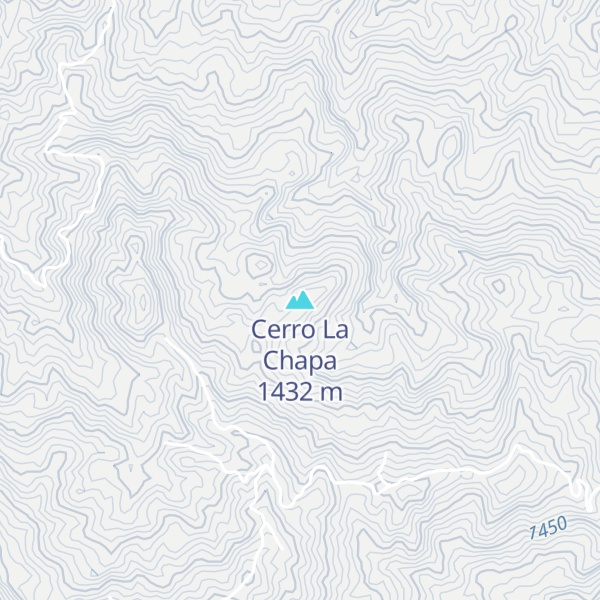 Map of Cerro La Chapa