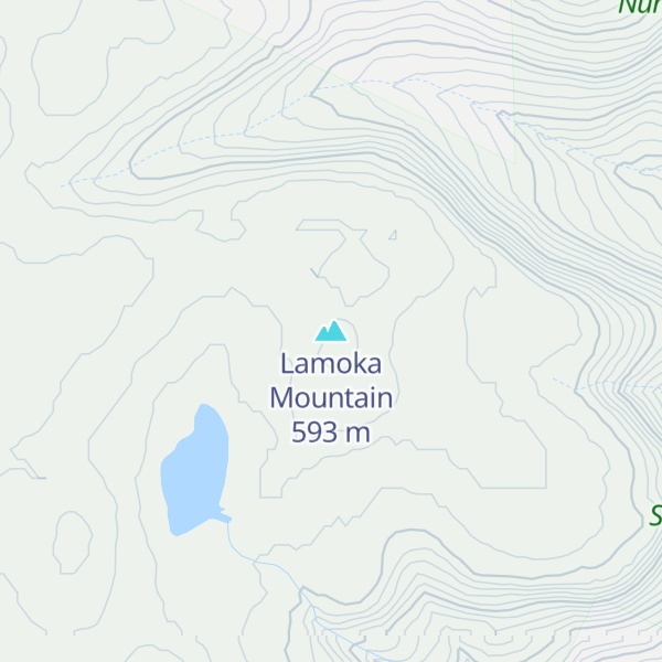 Map of Lamoka Mountain