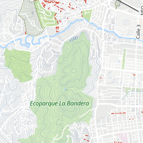 Map of Cerro de La Bandera