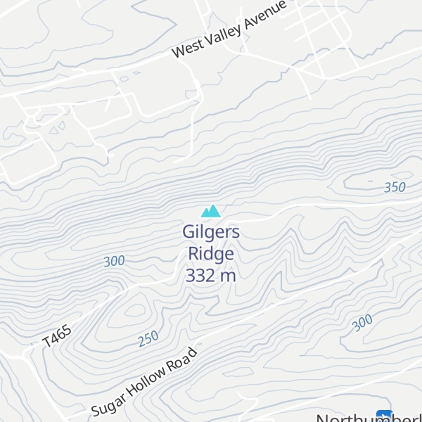 Map of Gilgers Ridge