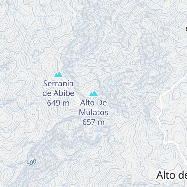 Map of Alto De Mulatos