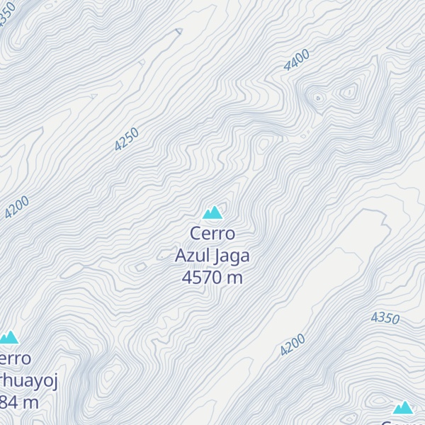Map of Cerro Azul Jaga