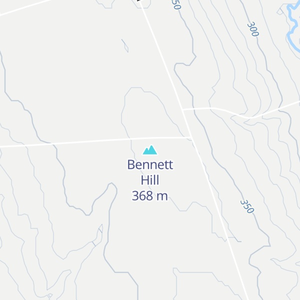 Map of Bennett Hill