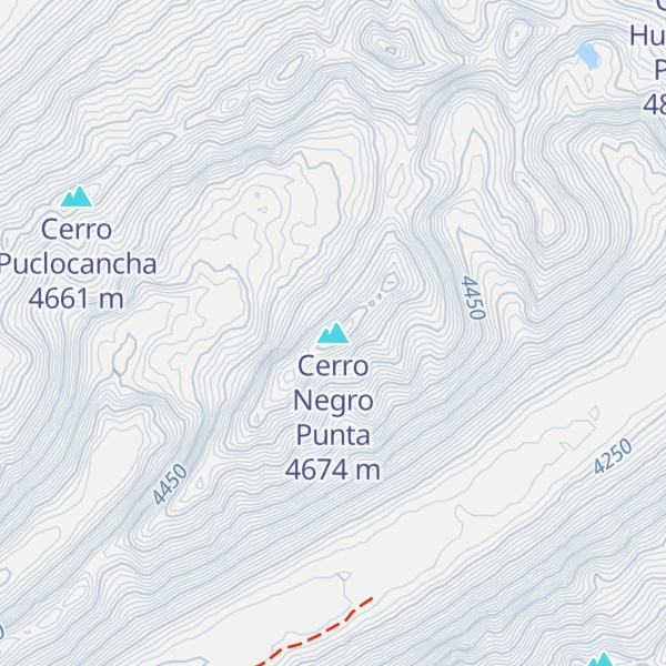 Map of Cerro Negro Punta