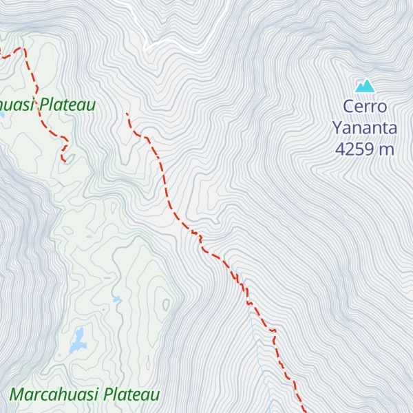 Map of Cerro Marcohuasi
