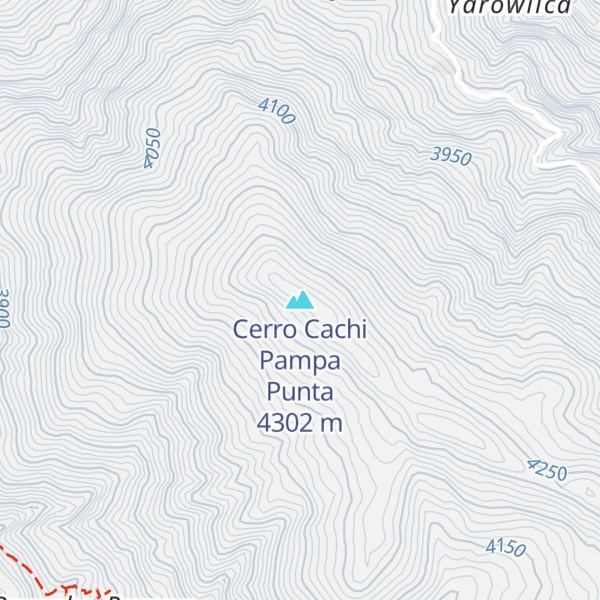 Map of Cerro Cachi Pampa Punta