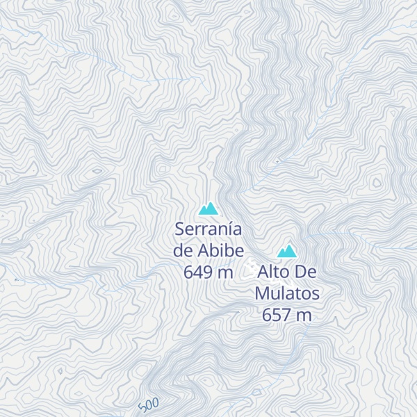 Map of Serranía de Abibe