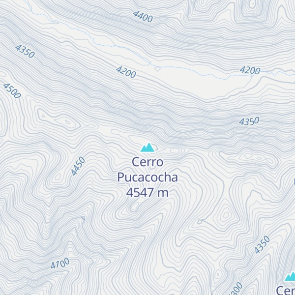 Map of Cerro Pucacocha