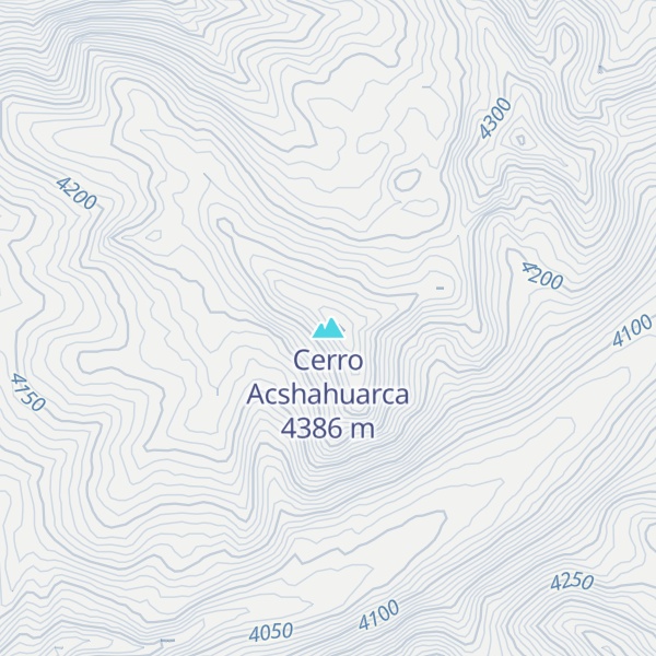 Map of Cerro Acshahuarca