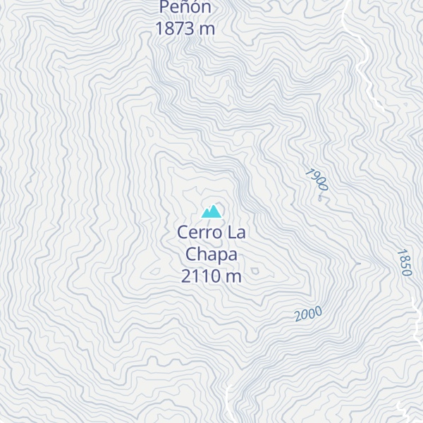 Map of Cerro La Chapa