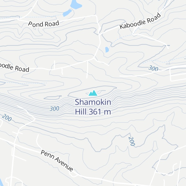 Map of Shamokin Hill