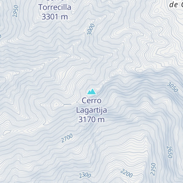 Map of Cerro Lagartija