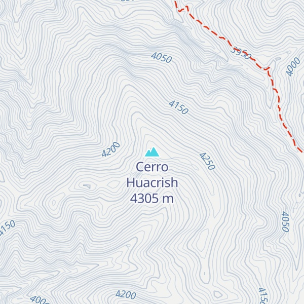 Map of Cerro Huacrish