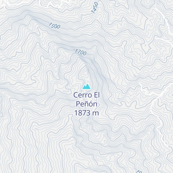 Map of Cerro El Peñón